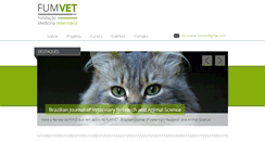 Desktop Screenshot of fumvet.com.br